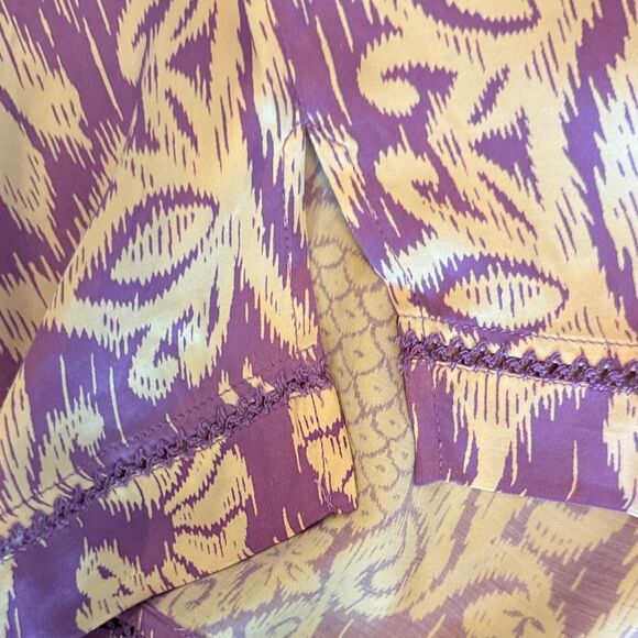 Poupette St Barth Clea printed Purple and Cream Patterned Blazer size Small - Picture 11 of 14